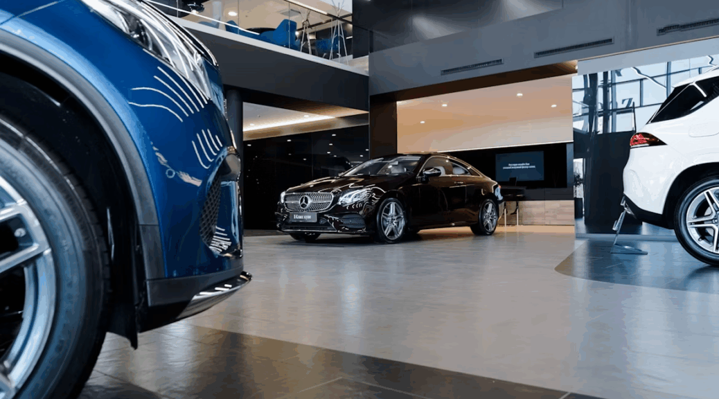 Auto's in een gebouw